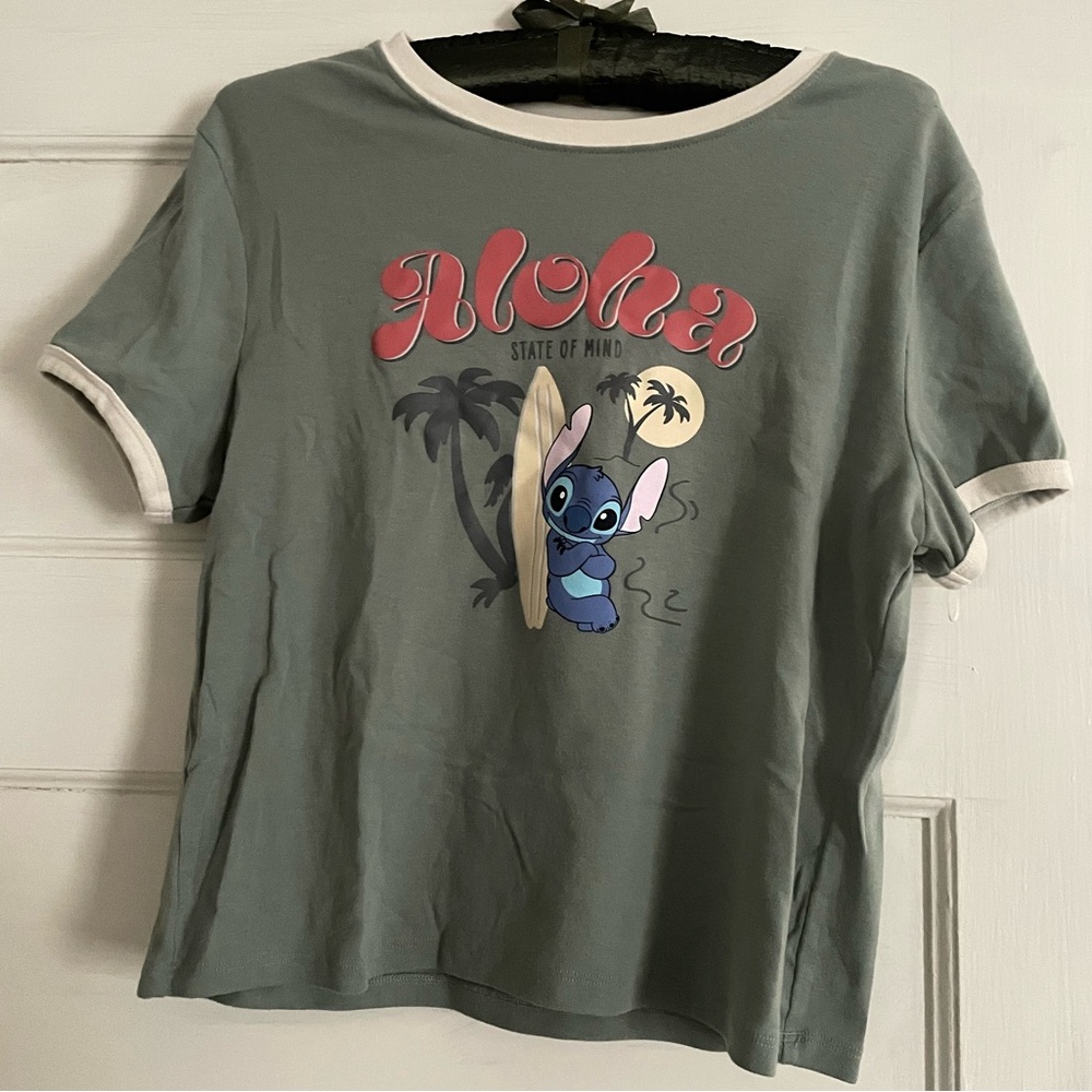 Cropped Stitch Tee 👽🌴